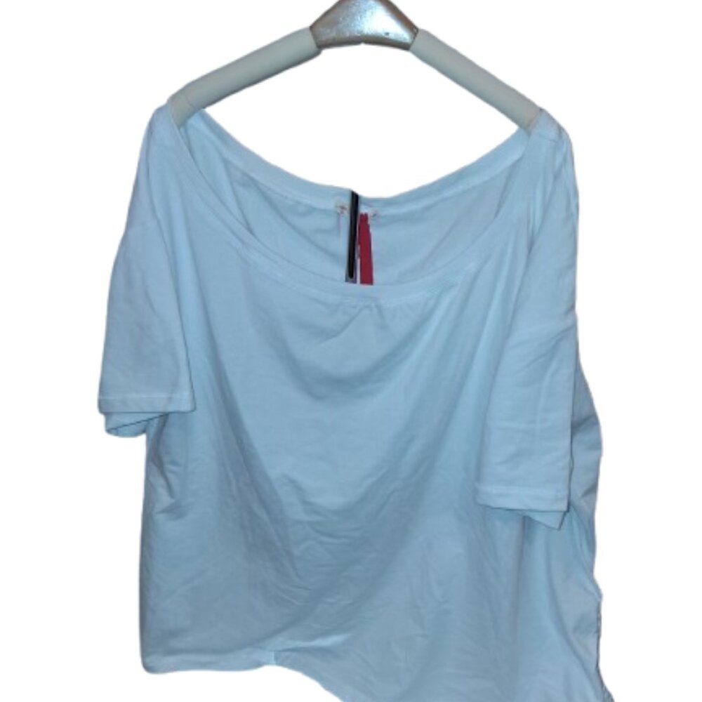 Standards & Practices Cream Ruched Side Top NWT Women’s 3X Adjustable Tie Hem